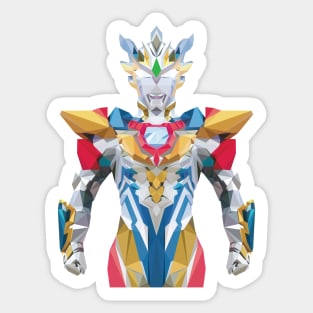 Ultraman Z Delta Rise Claw (Low Poly Style) Sticker